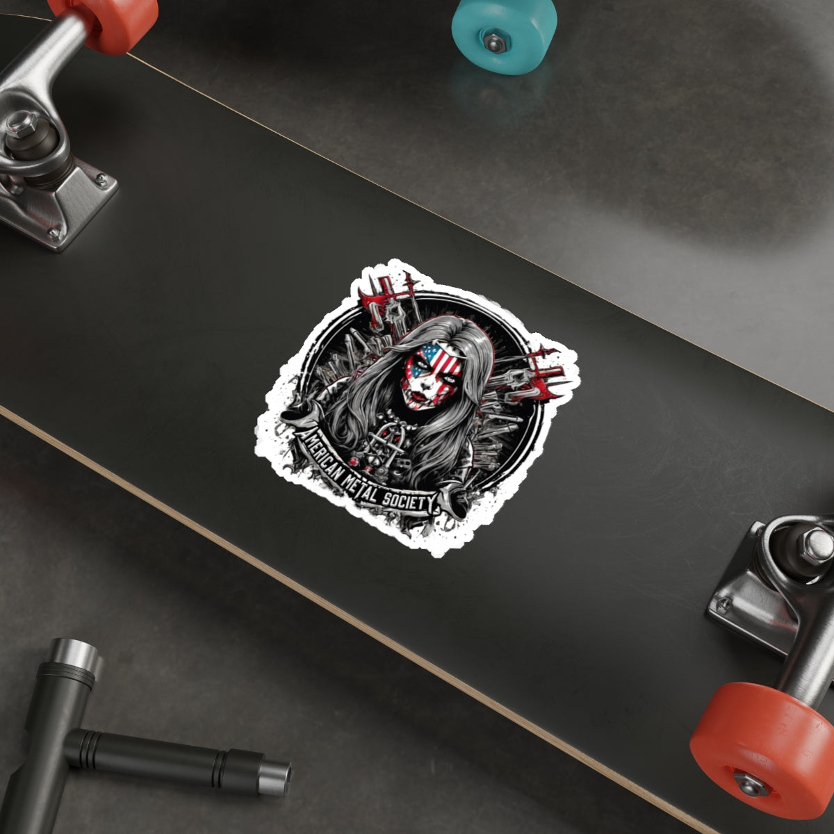 American metal Society Die-Cut Stickers