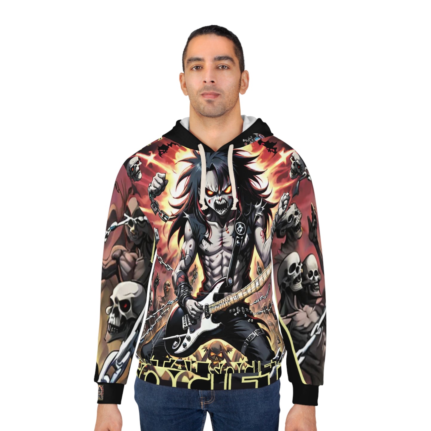 American Metal Society Unisex Pullover Hoodie (AOP)