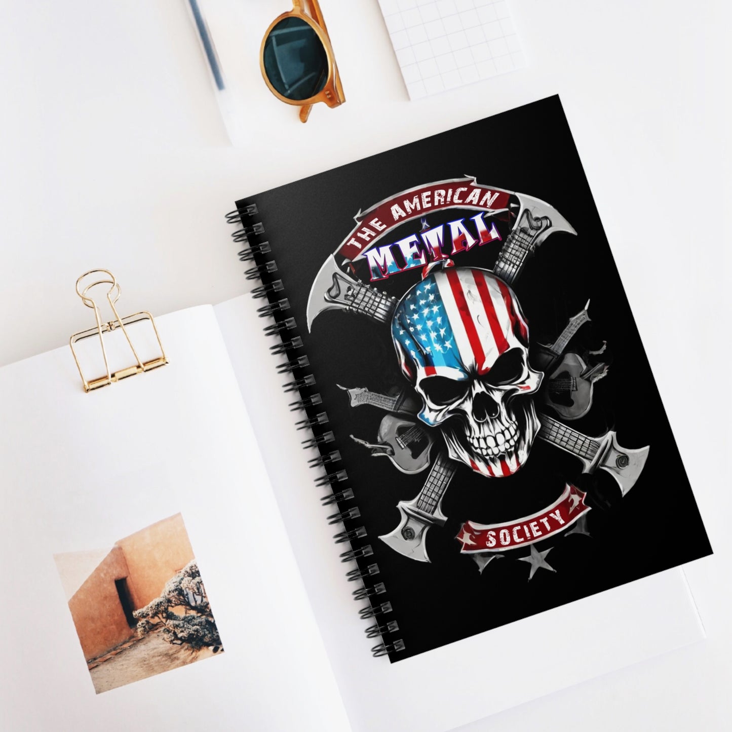 American Metal Society Spiral Notebook - Ruled Line