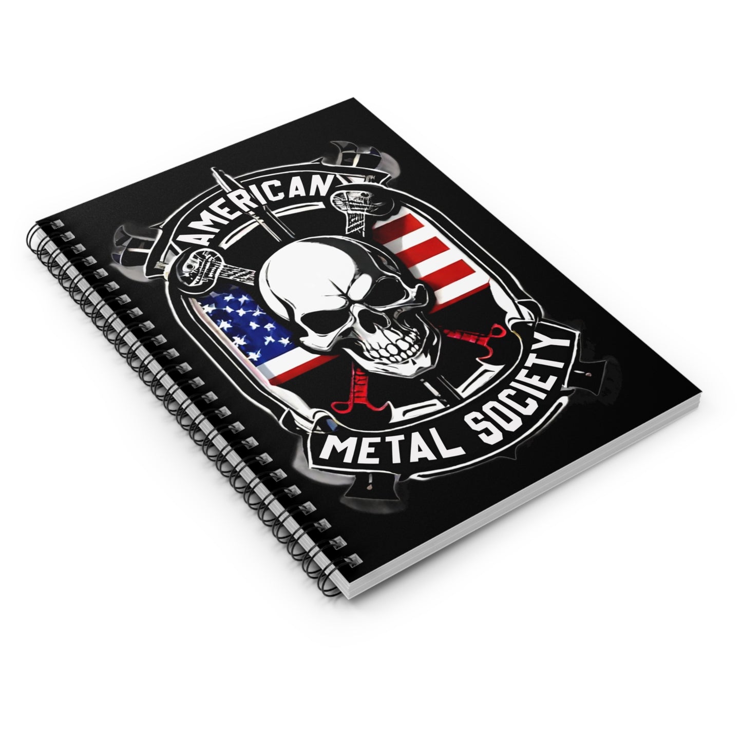 American metal Society Lyric Spiral Notebook - Ruled Line