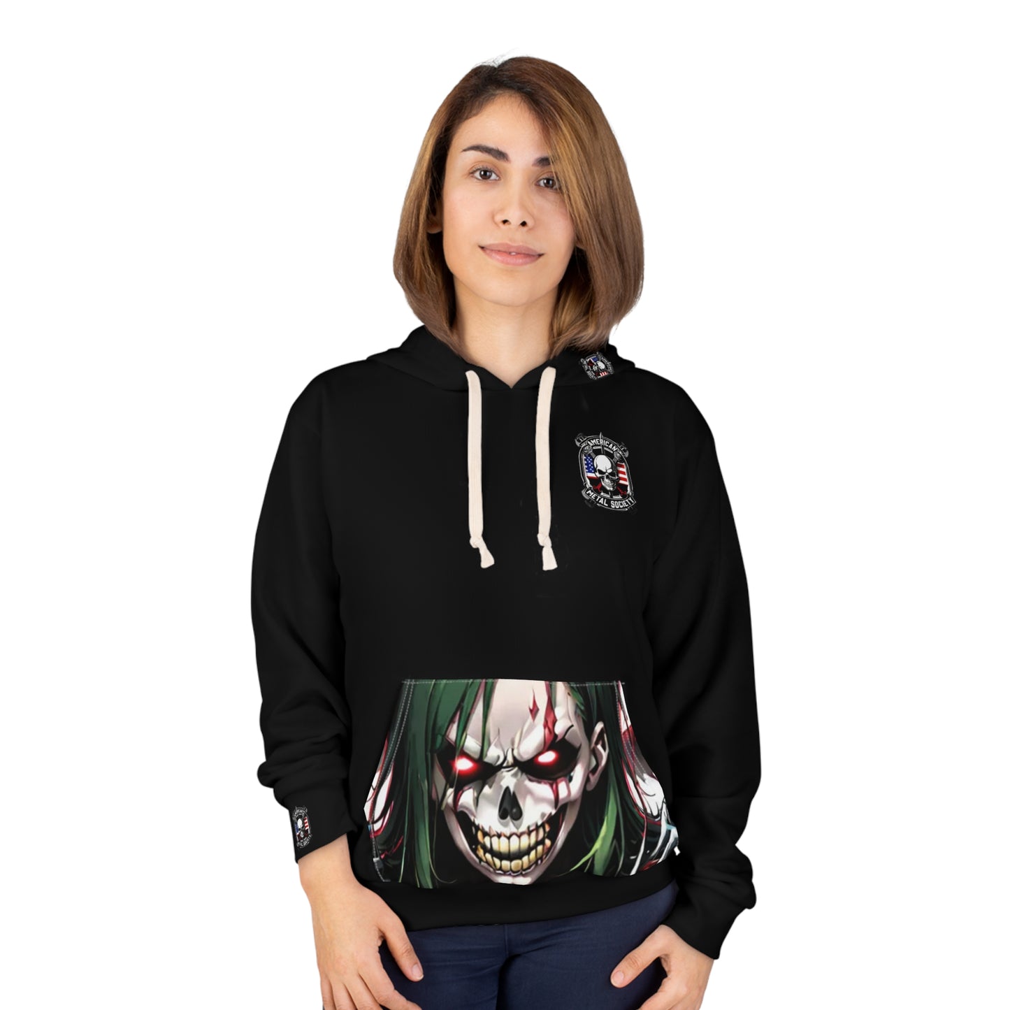 American Metal Society Unisex Pullover Hoodie (AOP)