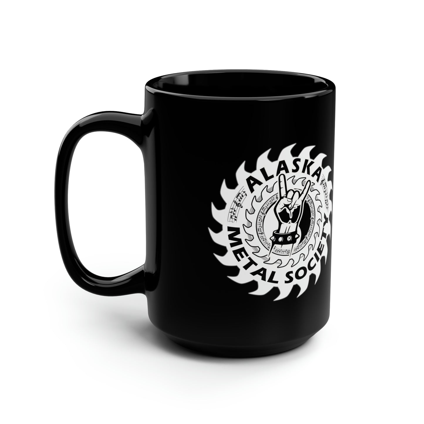 Alaska Metal Society Black Mug, 15oz