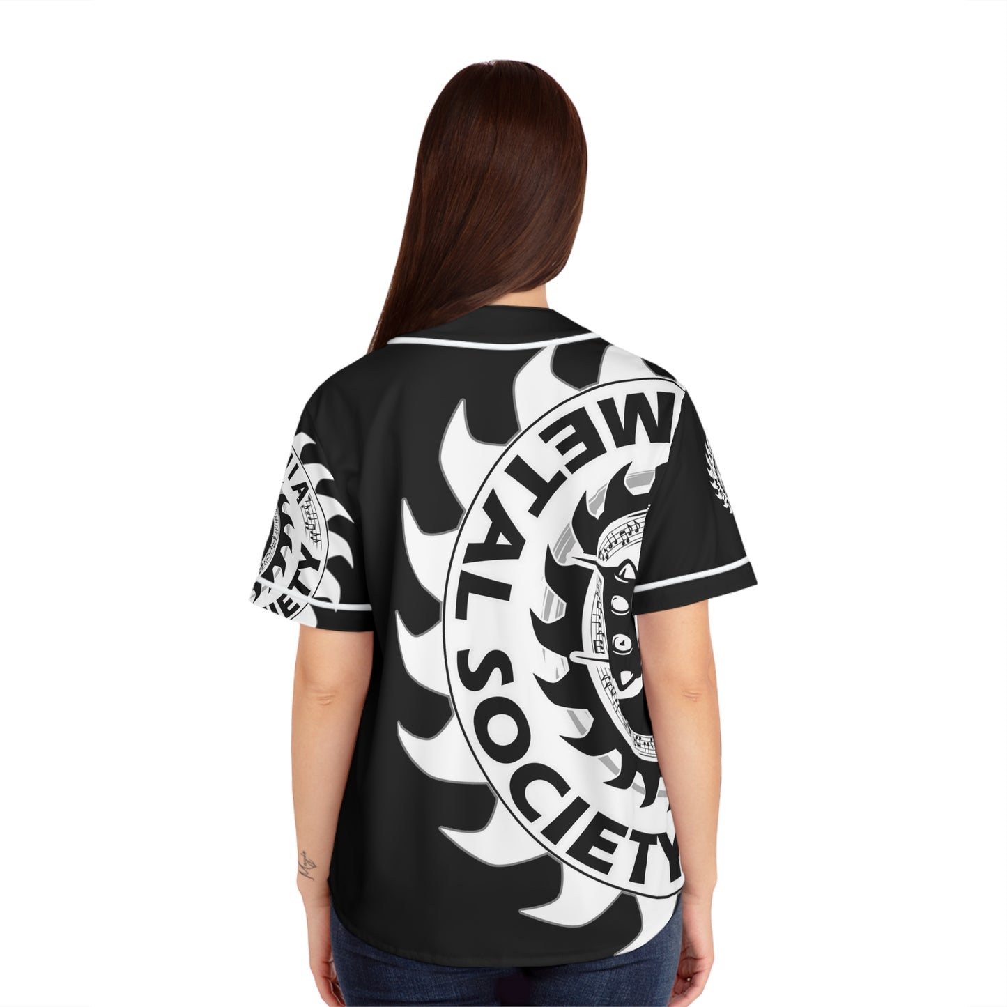 California Metal Society Women's Baseball Jersey (AOP)