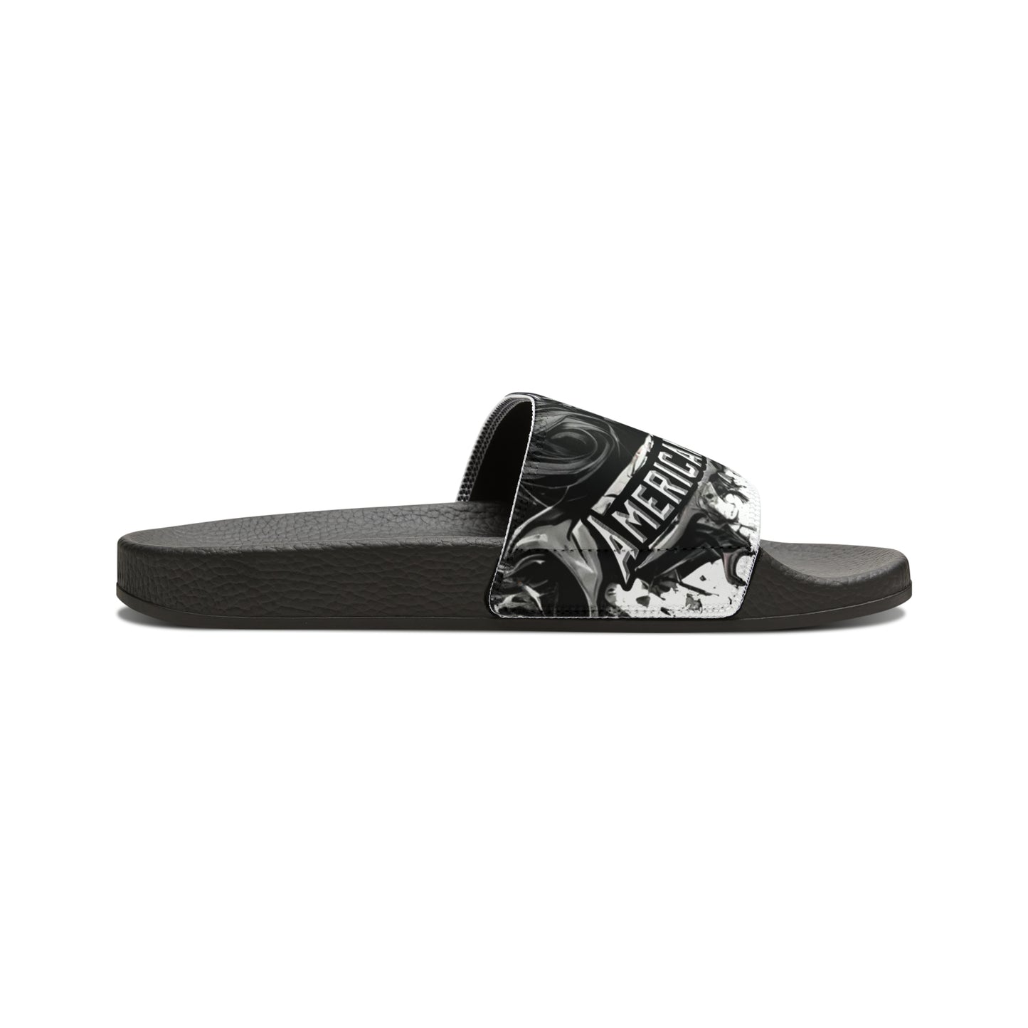 American Metal Society Women's PU Slide Sandals