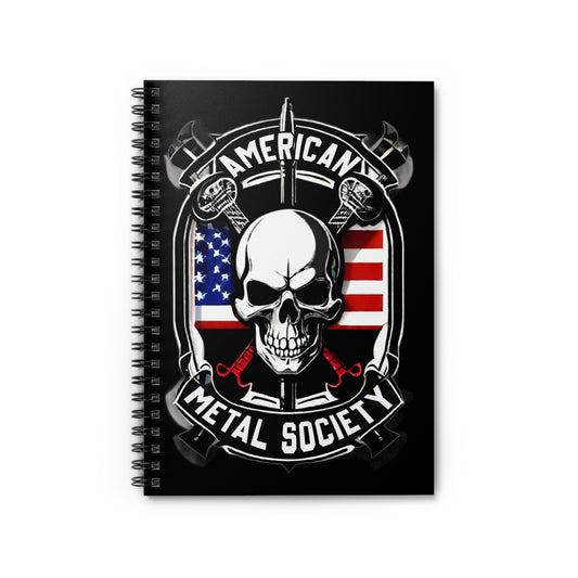 American metal Society Lyric Spiral Notebook - Ruled Line