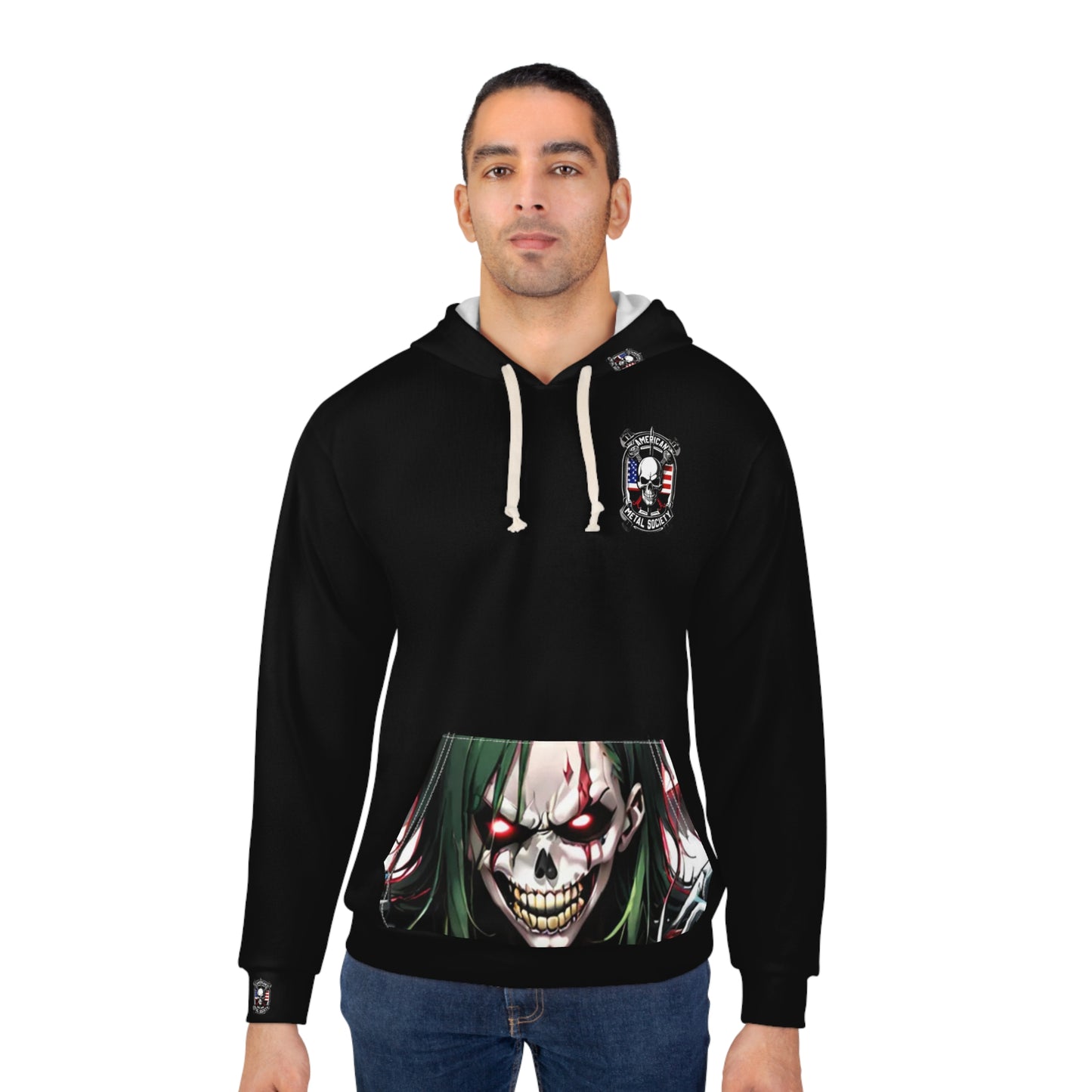 American Metal Society Unisex Pullover Hoodie (AOP)