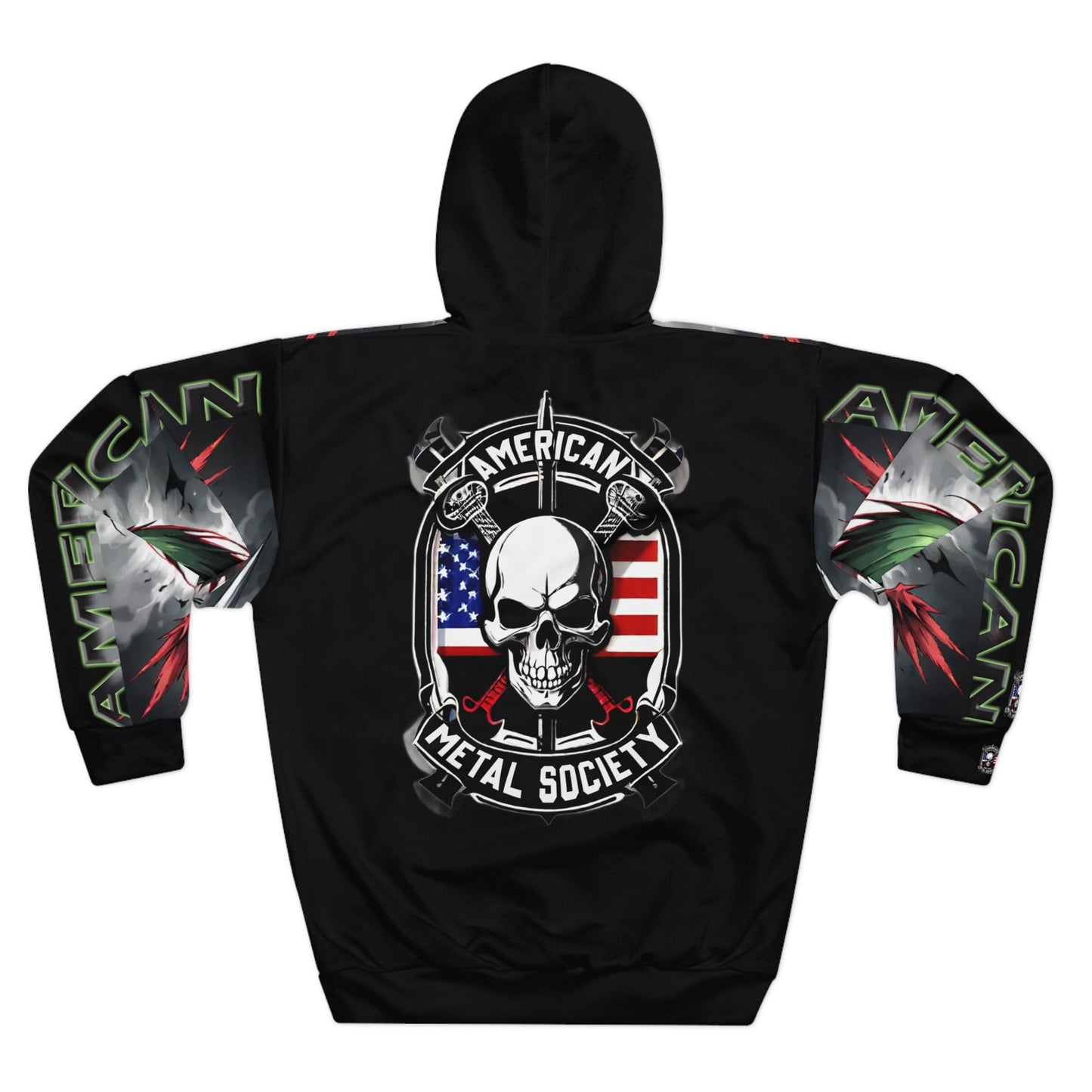 American Metal Society Unisex Pullover Hoodie (AOP)