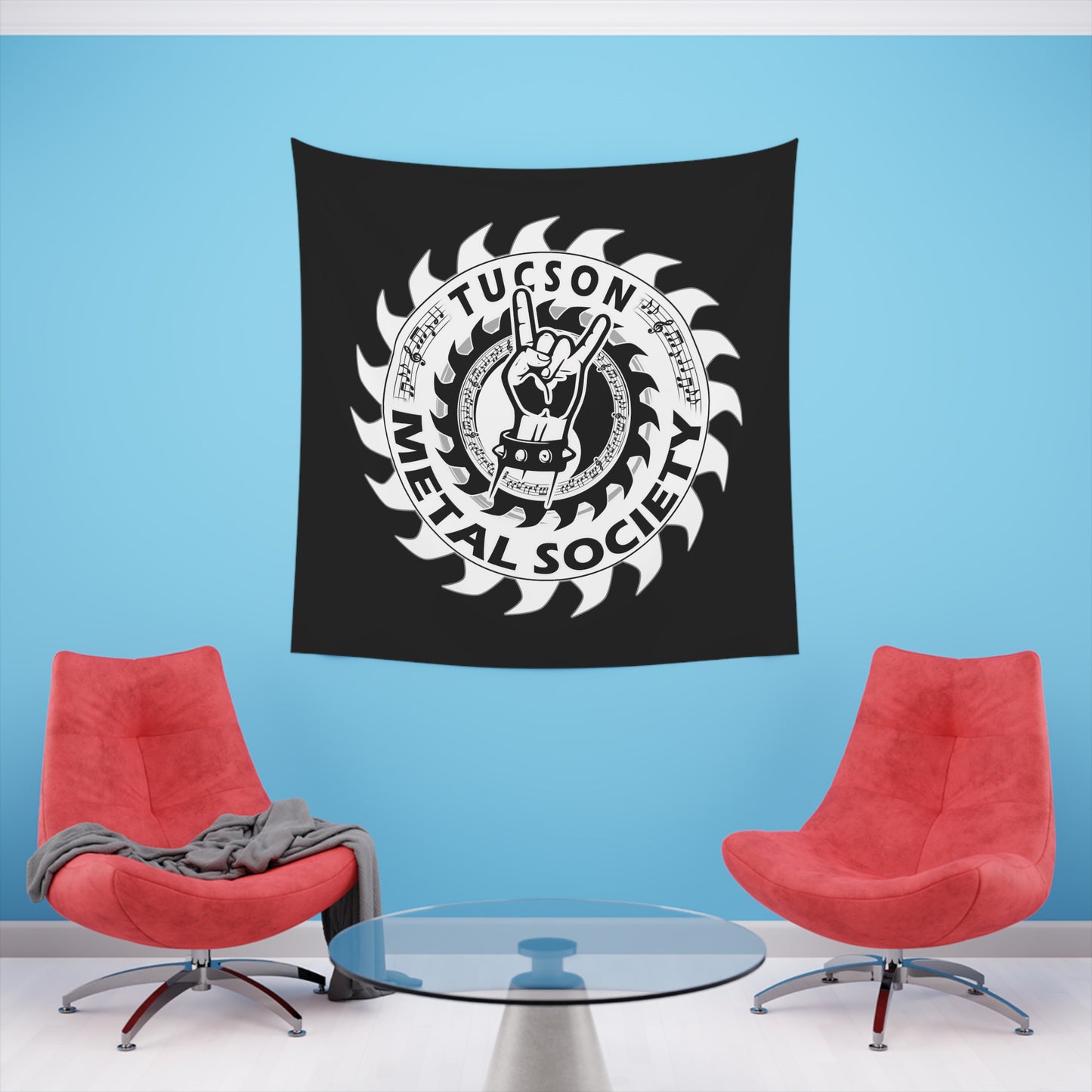 Tucson Metal Society Printed Wall Tapestry