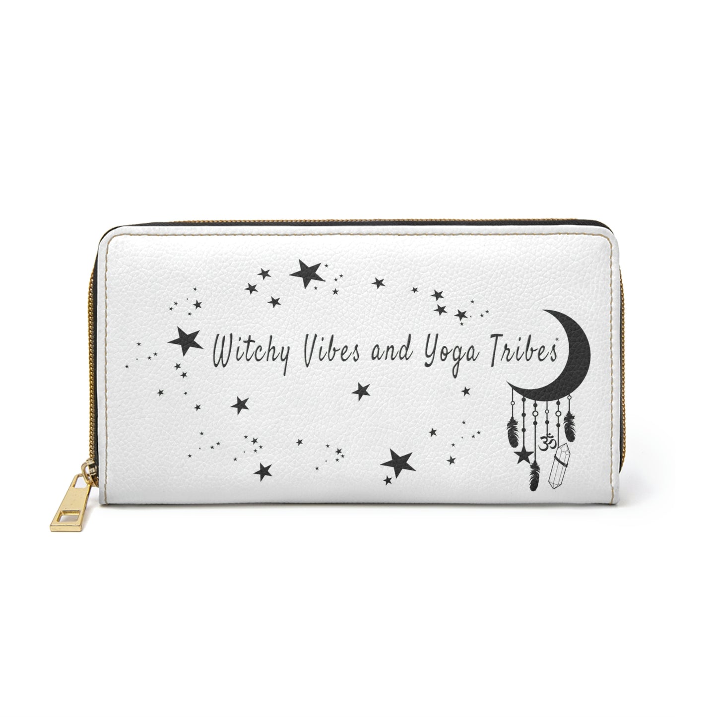 Witchy Vibes and Yoga Tribes Zipper Wallet