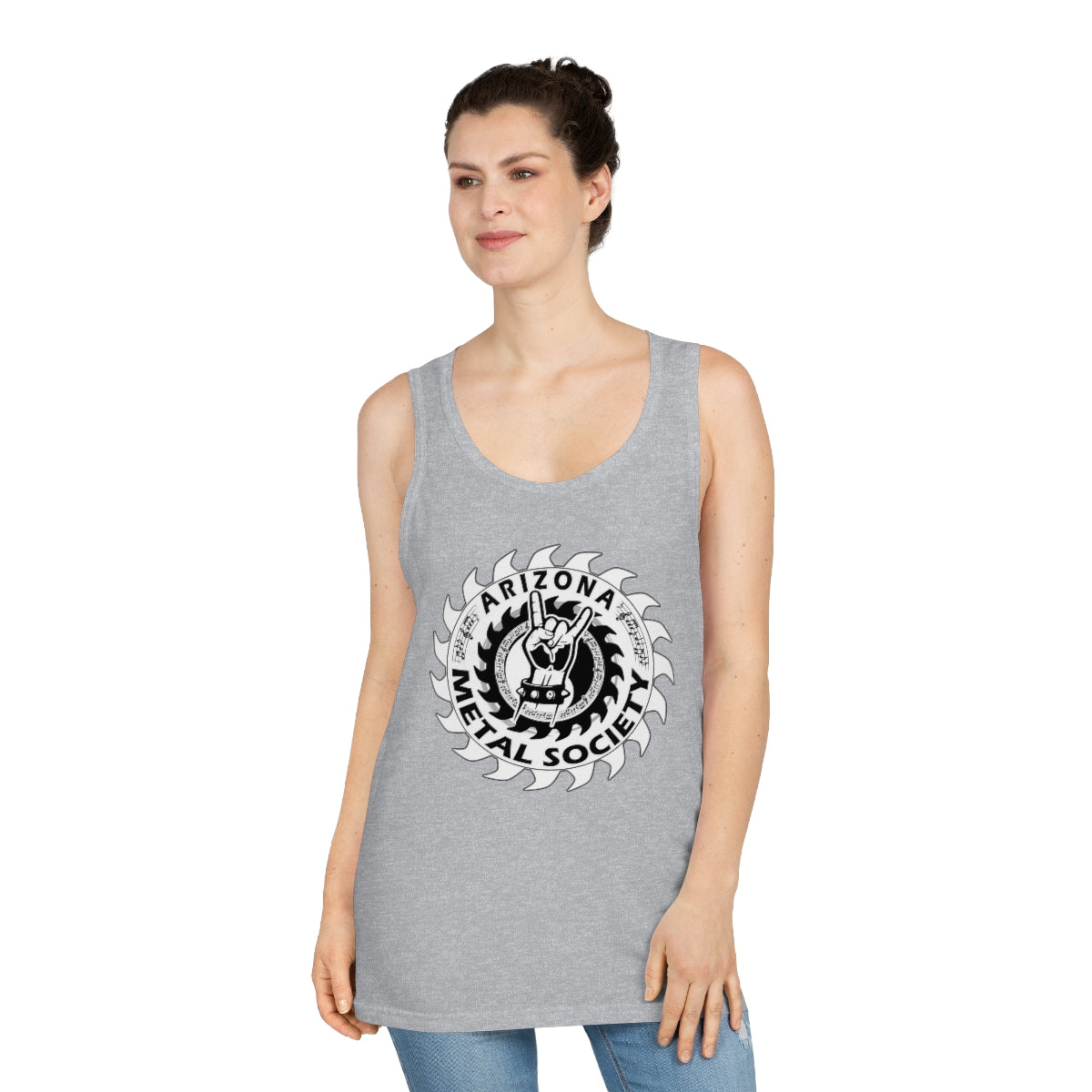 Arizona Metal Society Tank Top White logo