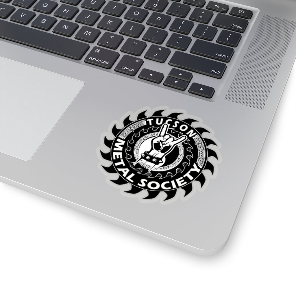 Tucson Metal Society Kiss-Cut Stickers Black logo