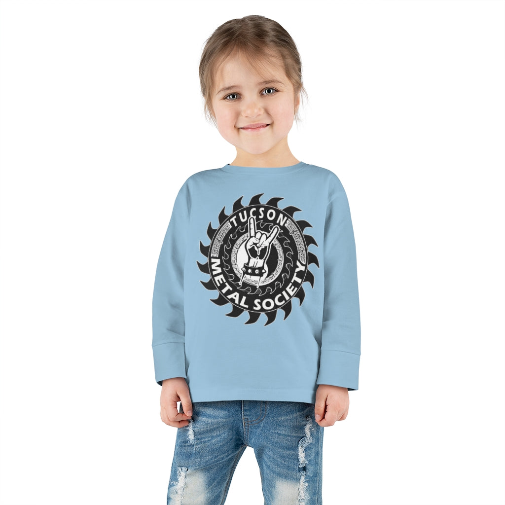 Tucson Metal Society Toddler Long Sleeve Tee Black logo