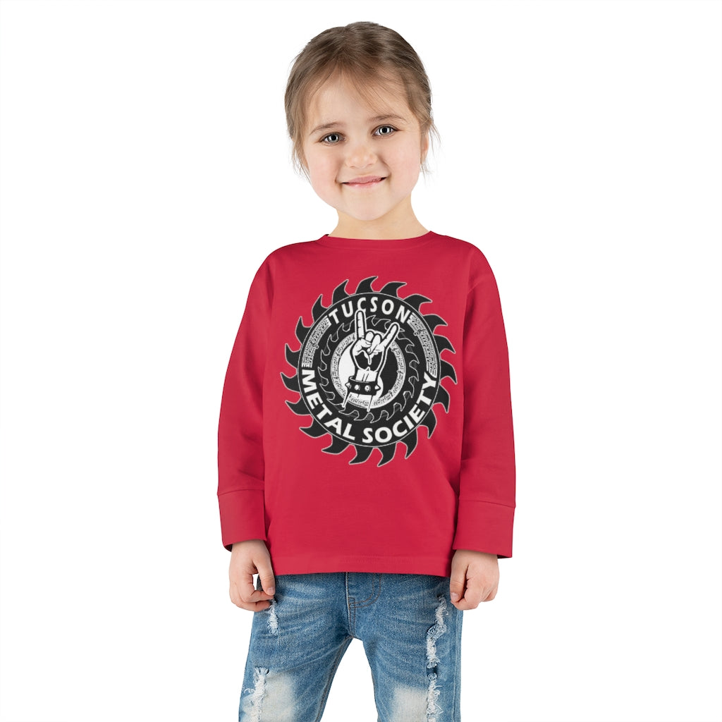 Tucson Metal Society Toddler Long Sleeve Tee Black logo