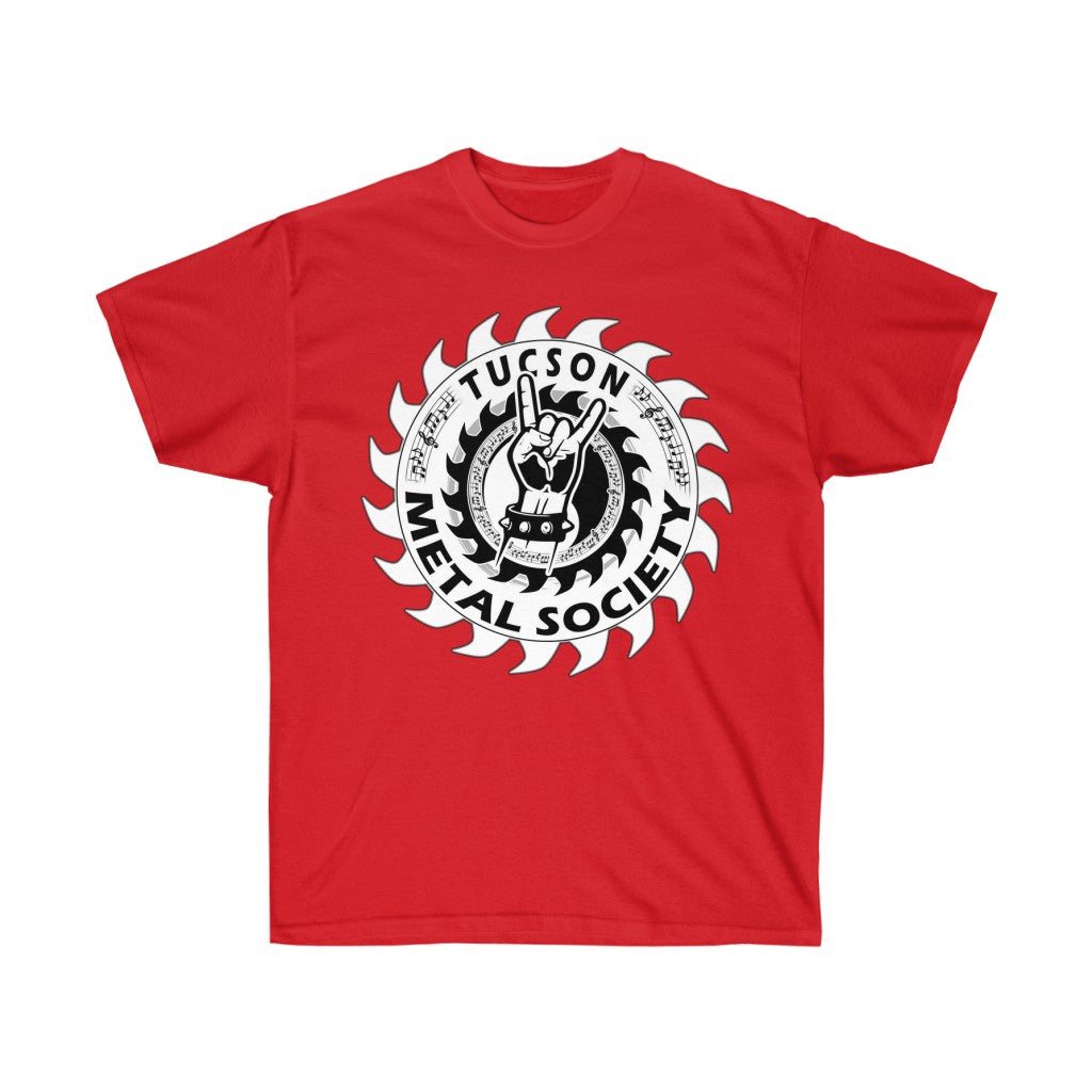 Tucson Metal Society T Shirt white logo