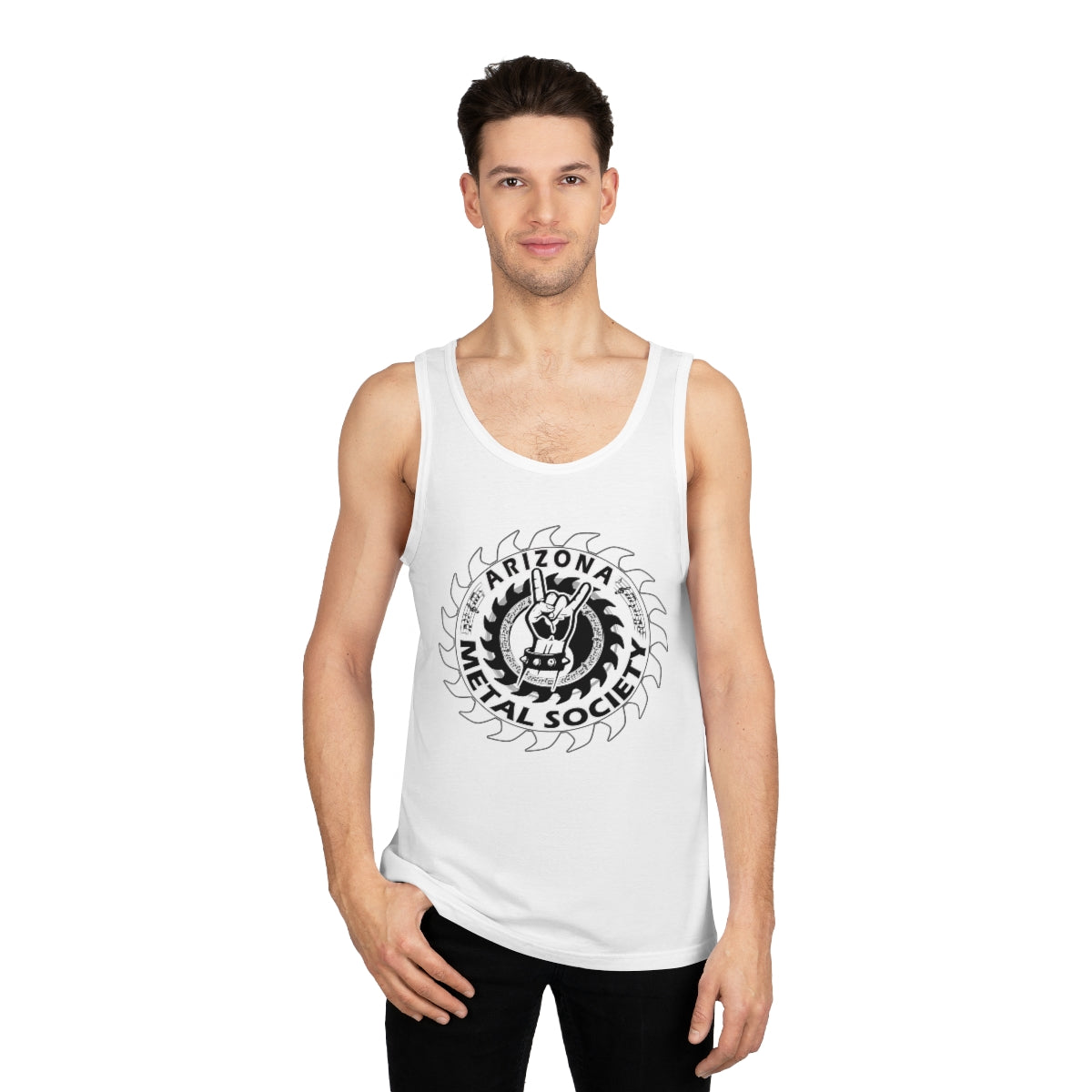 Arizona Metal Society Tank Top White logo