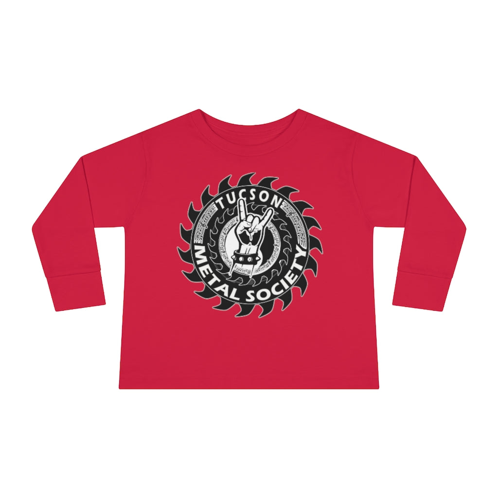 Tucson Metal Society Toddler Long Sleeve Tee Black logo