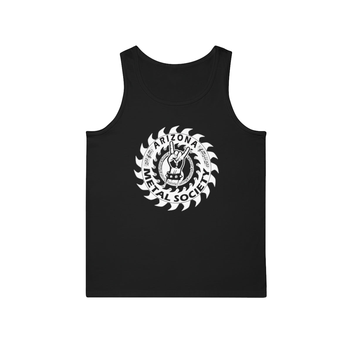 Arizona Metal Society Tank Top White logo