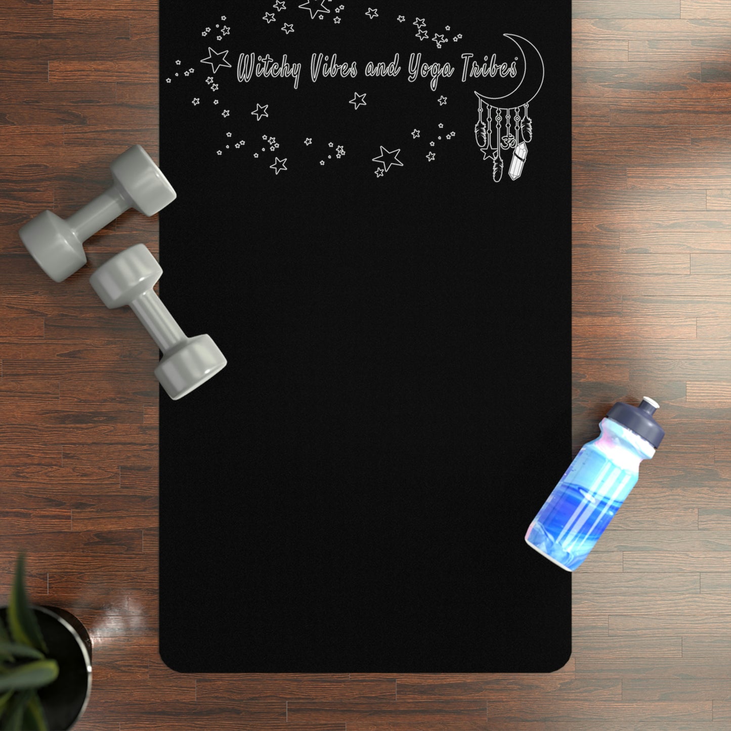 Witchy Vibes and Yoga Tribes Rubber Yoga Mat