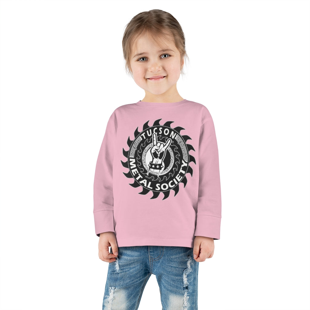 Tucson Metal Society Toddler Long Sleeve Tee Black logo