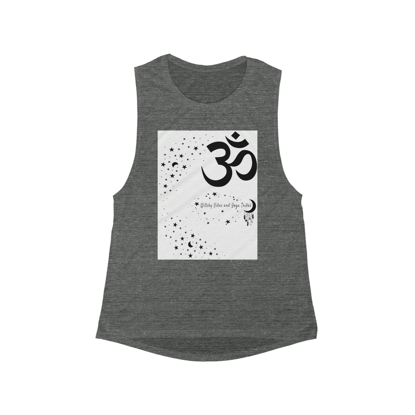 Witchy Vibes and Yoga Tribes Women's Flowy Scoop Muscle Tank