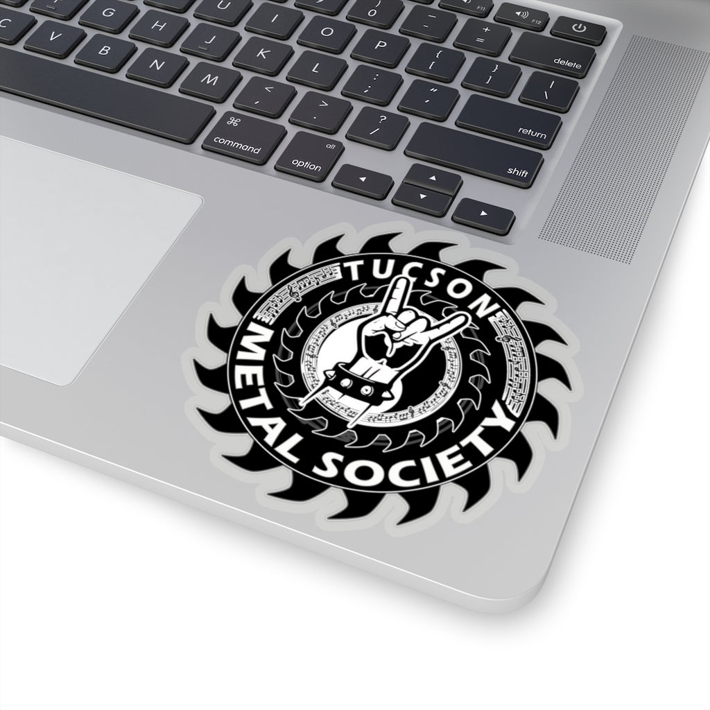 Tucson Metal Society Kiss-Cut Stickers Black logo