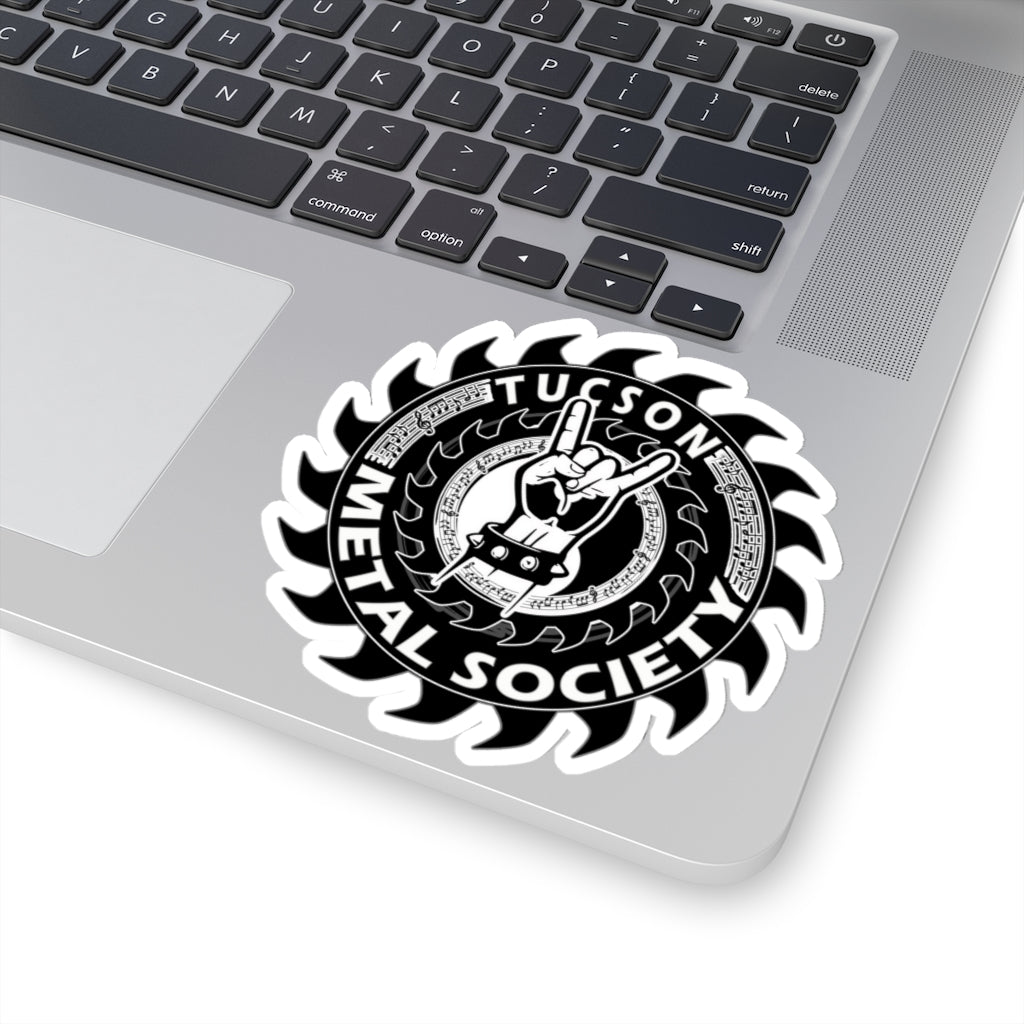 Tucson Metal Society Kiss-Cut Stickers Black logo